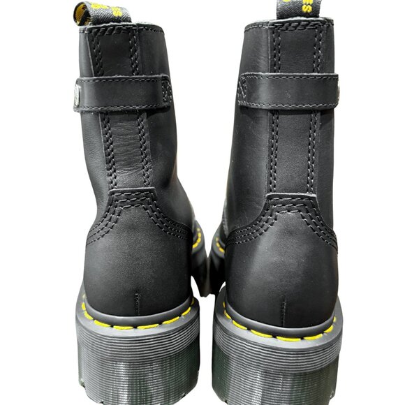Dr Martens Jetta Boots Womens Leather Zipper Platform Chunky Sole Shoes - Picture 4 of 7